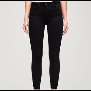 {L’Agence} Margot Skinny High Rise Noir Black Jeans 24